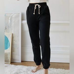 Urban Outfitters - Out From Under Kya Fleece Jogger Pant - Black - Size S - New